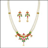 Ruby & emerald pearl set - JPOCT-077 - Click here to View more details about this Product